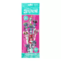 Stitch szívószál figurával blind box