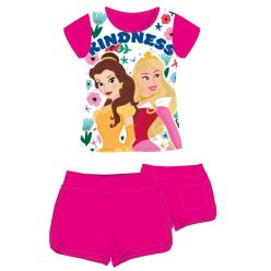  Disney Prinzessinnen Baumwoll-Sommerensemble - T-Shirt-Shorts-Set - pink - 98