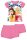 Disney Prinzessinnen Baumwoll-Sommer-Set - T-Shirt-Shorts-Set - Rosa - 98