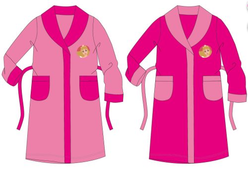 Disney Prinzessinnen Kinder Coral Bademantel - rosa - 110
