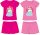 Disney Prinzessinnen Baumwoll-Sommerensemble - T-Shirt-Shorts-Set - pink - 104
