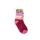 Rutschfeste Kindersocken - Disney Prinzessinnen - Vollplüsch - Bell Muster - Bordeaux-Hellrosa - 23-26
