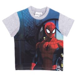 Spiderman Jungen Kurzarmshirt - Baumwollshirt - Grau_104