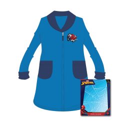 Kinderbademantel - Koralle - Spiderman - 116 - mittelblau
