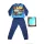 Langer dünner Baumwoll-Kinderpyjama - Spiderman - Jersey - dunkelblau - 104