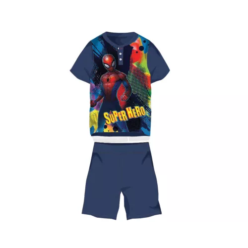 Sommer-Kurzarm-Kinder-Baumwollpyjama - Spiderman