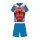 Sommer-Kurzarm-Kinder-Baumwollpyjama - Spiderman - mittelblau - 98