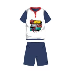   Sommer-Kurzarm-Kinder-Baumwollpyjama - Spiderman - mit Spiderman-Aufdruck - dunkelblau - 98