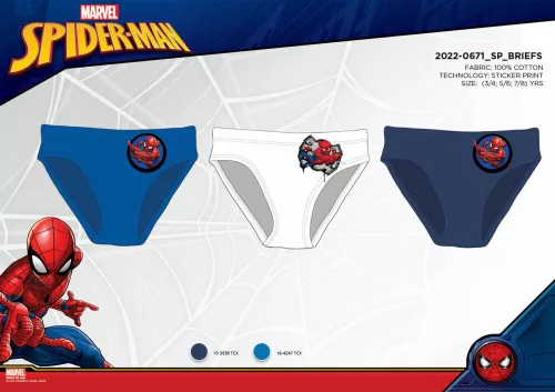 3-teilige Jungen Baumwollunterwäsche - Spiderman