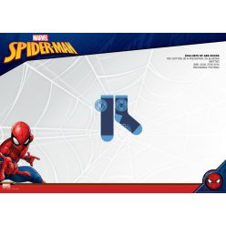   Spiderman rutschfeste Plüschsocken für Kinder - dunkelblau-hellblau-blau - 23-26