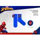 Spiderman rutschfeste warme Wintersocken für Kinder - Sherpa-Socken - dunkelblau - 23-26