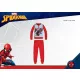 Winter Baumwoll-Interlock-Kinderpyjama - Spiderman - rot - 116