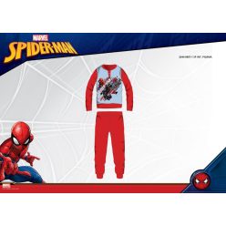   Winter Baumwoll-Interlock-Kinderpyjama - Spiderman - rot - 134