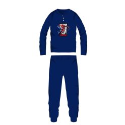   Spiderman Winterbaumwollkinderpyjama - Interlock-Pyjama - dunkelblau - 128