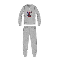   Spiderman Winterbaumwollkinderpyjama - Interlock-Pyjama - grau - 110