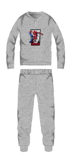 Spiderman Winterbaumwollkinderpyjama - Interlock-Pyjama - grau - 122