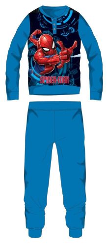 Spiderman Polarpyjama - Winterdicke Kinderpyjama - hellblau - 116