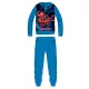 Spiderman Polarpyjama - Winterdicke Kinderpyjama - hellblau - 128