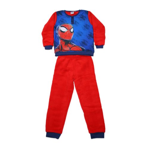 Winter-Kinderpyjama - Coral - Spiderman - rot - 128