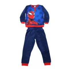 Winter-Kinderpyjama - Coral - Spiderman - dunkelblau - 98