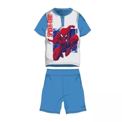   Spiderman Sommer-Kurzarm-Kinderpyjama - Baumwolljersey-Pyjama