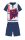 Spiderman Sommer-Kurzarm-Kinderpyjama - Baumwolljersey-Pyjama - dunkelblau-weiß - 122
