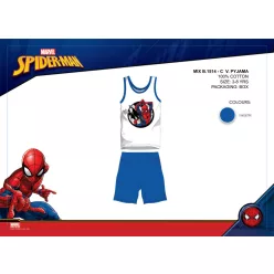 Spiderman Sommer-Ärmelloses Kinderpyjama - Baumwollpyjama