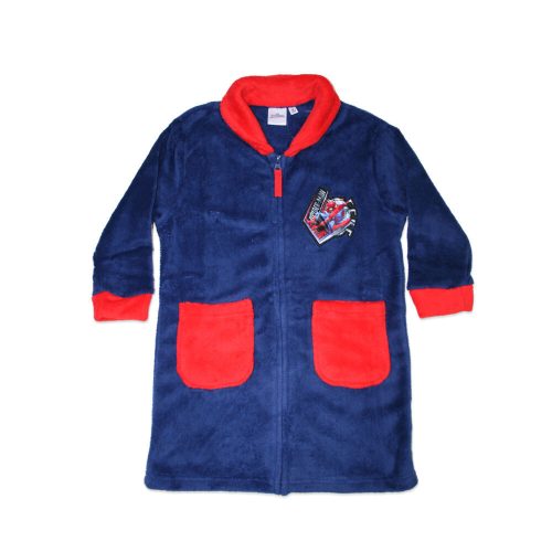 Kinder Bademantel - Coral - Spiderman - dunkelblau - 128