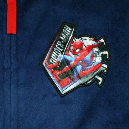 Kinder Bademantel - Coral - Spiderman - dunkelblau - 98