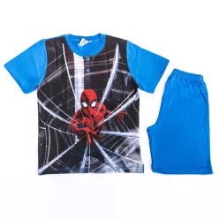Kurzärmeliger Baumwoll-Kinderpyjama - Spiderman