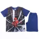 Kurzärmeliger Baumwoll-Kinderpyjama - Spiderman - Dunkelblau - 134