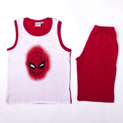   Spiderman Jungen Baumwoll-Sommer-Set - Trikot-Shorts-Set - Rot - 98