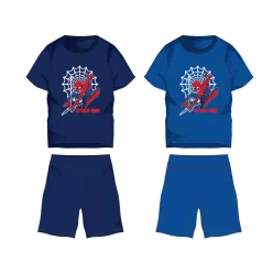 Spiderman Baumwoll-Sommer-Set - T-Shirt-Shorts-Set