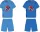 Spider-Man Baumwoll-Sommer-Set - T-Shirt-Shorts-Set - mittelblau - 110