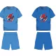 Spider-Man Baumwoll-Sommer-Set - T-Shirt-Shorts-Set - mittelblau - 98