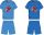 Spider-Man Baumwoll-Sommer-Set - T-Shirt-Shorts-Set - hellblau - 98