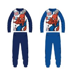 Spiderman Baumwoll-Jersey-Kinderpyjama - dunkelblau - 122