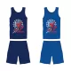 Spider-Man Baumwoll-Sommer-Set - Trikot-Shorts-Set - mittelblau - 110