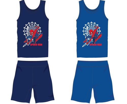 Spider-Man Baumwoll-Sommer-Set - Trikot-Shorts-Set - mittelblau - 98