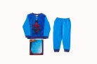 Dicke Baumwoll-Kinderpyjama - Spiderman - Mittelblau - 122