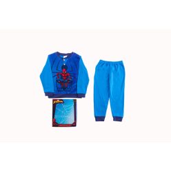 Dicke Baumwoll-Kinderpyjama - Spiderman - Mittelblau - 122