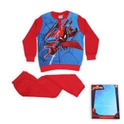 Winter Baumwoll-Kinderpyjama - Spiderman - rot - 128