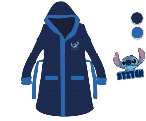 Disney Stitch Kapuzenbademantel für Jungen - dunkelblau - 122-128