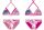 Stitch zweiteiliger Badeanzug für Mädchen - Bikini mit Dreieck-Oberteil - pink - 110