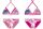 Stitch zweiteiliger Badeanzug für Mädchen - Bikini mit Dreieck-Oberteil - rosa - 104