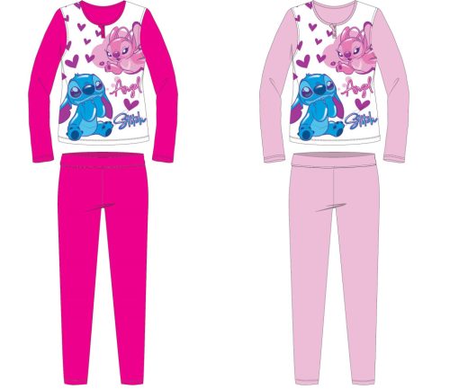 Disney Stitch Jersey-Baumwollpyjama - pink - 128