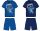 Disney Stitch Baumwoll-Sommerensemble - T-Shirt-Shorts-Set - Mittelblau - 104