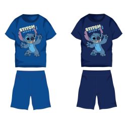   Disney Stitch Baumwoll-Sommer-Set - T-Shirt-Shorts-Set - Dunkelblau - 122
