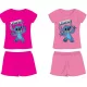 Disney Stitch Baumwoll-Sommerensemble - T-Shirt-Shorts-Set