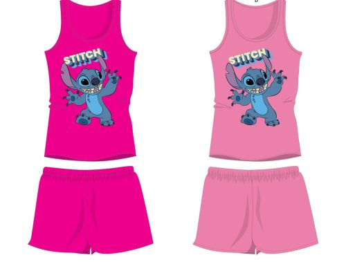 Disney Stitch Baumwoll-Sommer-Set - T-Shirt-Shorts-Set - Pink - 116
